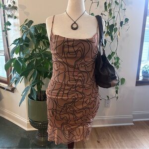 PrettyLittleThing Brown Mini Dress